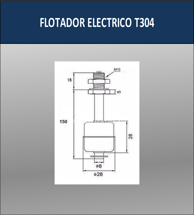 FLOTADOR ELÉCTRICO T304